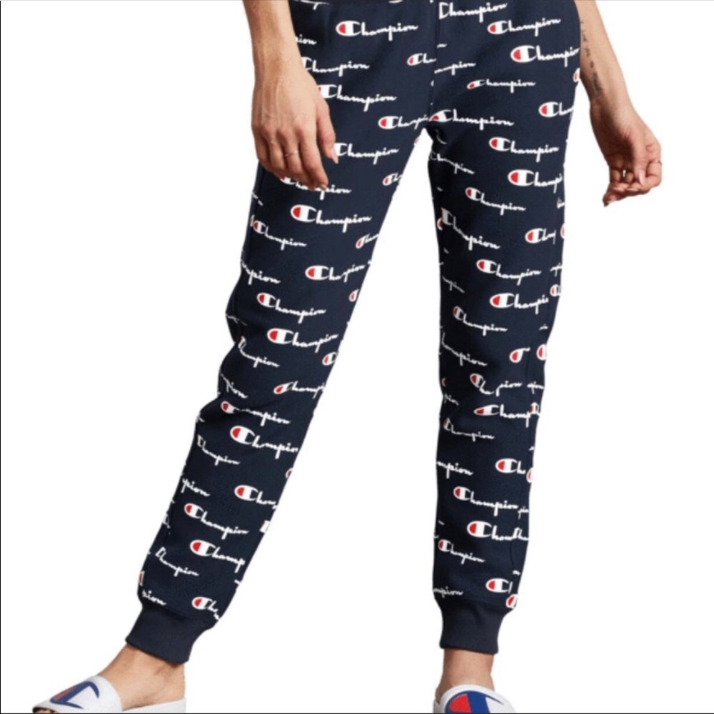 SOLD - All over print Champion Joggers